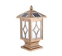 1-Pack Aluminum Matte Post Lights Classic Acrylic Lamp Shade Traditional Outdoor IP54 Waterproof Pillar Lights E27 Lamp Fixture Home Lighting Decorations for Gate Column, Driveway, Fence