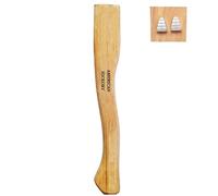1 pack American Hickory Axe handle replacement for 14" axes that use 1-1/4 pound heads Complete Set with Wooden and Steel Wedges - Hatchet handle replacement - hickory hatchet handle replacement axe