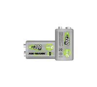 1 Pack - Ansmann 5035342 Rechargeable MaxE 9V PP3 Battery Block 200mAh Single Pack