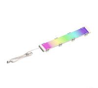 1-Pack ARGB PSU Cable 8-Pin Single Double LED Line Flexible ABS 300mm Neon Light Strips Compatible with PC Computer Case Mod Gaming Setup White