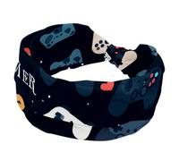 1 Pack Art Game Controller-1089 Elastic Soft Fabric Non-Slip Women's Fashion Headbands - Soft, Wide, and Stylish for All Occasions