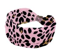 1 Pack Art Leopard Print-1089 Elastic Soft Fabric Non-Slip Women's Fashion Headbands - Soft, Wide, and Stylish for All Occasions