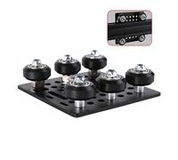 1-Pack Assembled 2040 V Gantry Plate Kit with 6pcs V Solid POM Wheels Only Compatible with 2040 4040 Series V Slot Aluminum Extrusion Profiles Linear Rail 3D Printer CNC Machine