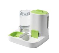 1-Pack Automatic Gravity-Fed Cat Water Dispenser & Feeder - Spill-Proof Large Capacity One-Piece Design(Green)