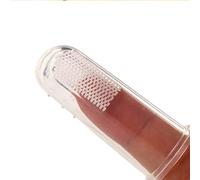1 Pack Baby Finger Toothbrush Food-Grade Soft Silicone Teething Toothbrush Tongue Coating Cleaning Brush for Infant & Toddlers New Released Durable Processing