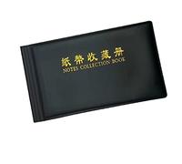 1 Pack Banknote Coin Collection Book Paper Money Binder currency Albums Coin Holders for Collectors Bill Album for Collectors to Store Banknotes Currency Stamps(Black)