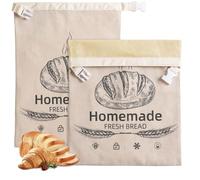 1 Pack Beeswax Bread Bags for Sourdough,Reusable Organic Linen Beeswax Bread Bag for Homemade Sourdough 17 x 12.6 Inches Food Storage Cloth Bag - Freezer-Friendly & Freshness Preservation