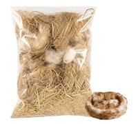 1 Pack Bird Nesting Material for Wildbirds & Small Birds, Mixed Nesting Bedding Material Made Of Flax,Combed Wool,Jute,Fine Rope Fibers, for Canaries, Parrots, Budgies Cage Gardens Tree Trunks