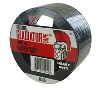 (1 Pack) Black Gladiator® Premium (48MM X 10M) Heavy Duty Duct Cloth Waterproof Gaffer Gaffa Tape