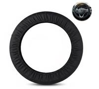 1 Pack Black Steering Wheel Cover, Car Steering Wheel Cover Protection Braid Protection Dustproof Waterproof Protective Covers for All Cars SUV Truck