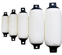 1 Pack Blue White PVC Boat Fender, Docking Bumper G0-G5(G5 40 * 98)
