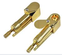 1 Pack Brass Tobacco Smoking Proto Pipe with Stash Storage Cylinder Chamber Compact