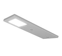 1 Pack | Bright 5W LED Low Profile Under Cabinet Panel Spot Lights & Driver Kit | Aluminium & Natural White | Kitchen Worktop Countertop Cupboard Unit Down Light | Modern Slim Lighting Fitting