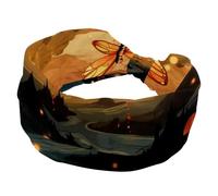 1 Pack Bright Fireflies-1818 Elastic Soft Fabric Non-Slip Women's Fashion Headbands - Soft, Wide, and Stylish for All Occasions