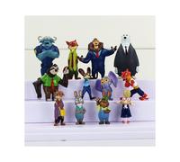 (1, pack by bag) Amazing 12pcs/set Zootopia Animals Action Figure Toys Rabbit Judy Hopps Fox Nick Wilde Movie Kids Gift