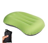1 Pack Camping/Inflating Travel Pillow, 3.5 oz Compressible, Comfortable, Ergonomic Camping Pillow with Storage Bag, for Neck & Lumbar Support for Camping, Backpacking, Hiking Traveling (Green)
