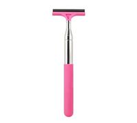 1 Pack Car Squeegee, Rearview Mirror Retractable Window Wiper, Small Squeegee, Side Mirror Water Cleaner Wiper With Telescopic Long Handle, Snow Brush & Ice Scraper Car Accessories Cleaner Tool (Pink)