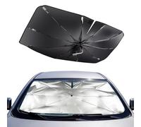 1 Pack Car Windshield Sun Shade Umbrella for Citroen C3 Picasso 2009-2016, Foldable Front Window Sun Visor Reflector with Rear View Mirror Cutout