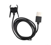 1 Pack Charging Cable for Garmin Vivosmart 4 3, 1M ABS Clip Charger Cord, Efficient Power Supply for Home Office Use, Black(For Vivosmart 3)