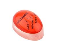 1 Pack Color Changing Egg Timer Heat Sensitive Hard Medium Soft Boiled Reusable Perfect Egg Timers(Red)