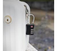 1 Pack Combination Lock 4 Digit Locker Lock Outdoor Waterproof Padlock for School Gym Locker, Sports Locker, Fence, Toolbox, Gate, Case, Hasp Storage (Black)