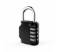 1 Pack Combination Lock for Locker, 4 Digit Weatherproof Outdoor Padlock with Code, Heavy Duty Gym Locker Lock, Resettable Number Lock for Sports, Fence, Gate, Toolbox, Storage