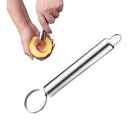 1 Pack Corer Pitter Multipurpose Fruit Core Remover Seed Remover for Kitchen Pit Fruit Corer Remover Tool Peach Pitter Tool for Peach, Silvery