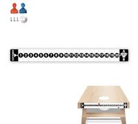 1 Pack Cornhole Scoreboard 17.3"L x 1.8"W, Metal Decal with Big Magnetic Score Keepers for Corn Hole Boards, Cornhole Rules Sign with Score, Scoreboard for Cornhole Game Keep Track of The Score