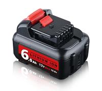 1-Pack DCB120 12V 6.0Ah Battery Replacement for Dewalt 12V Battery DCB121 DCB126 DCB122 DCB124 DCB125 DCB127 Compatible with Dewalt 12 Volt Max Power Tools