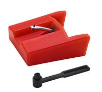 1 Pack Diamond Turntable Record Player Needle with Cleaning Brush, Turntable Stylus Replacement for Most LP Vinyl Players with Ceramic Cartridge, Compatible with Model CR24003A,CR2402C,CR2413A,CR245