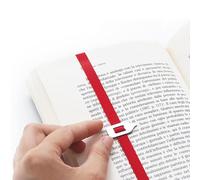1 Pack Elastic Bookmark Perfect for Any Book, Office - Bookmarks for Women - Bookmarks for Children - Don't Lose Your Mark, Made in Italy Book Marks (red)