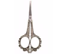 1 Pack Embroidery Scissors Vintage European Style Sewing Scissors 4.7in Small Crochet Stainless Steel Sharp Craft Shears for Classic Needle Art Sewing Style 1