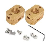 1-Pack Ender 3 Oldham Coupling Coupler for Upgrade Ender 3 Pro V2 CR-10 CR-10S Pro 3D S4 S5 Printer Z Axis T8 Lead Screw Hotbed Advoid Radial Misalignment (2-Pack, for Ender 3)