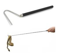 1 Pack Extensible Snake Hook - 26 Inch Stainless Steel Reptile Hook with Non Slip Rubber Handle - Pet Snake Accessories Pick-Up Handling Tool - Pool Skimmer Basket Hook (1 Pack 26 Inch)