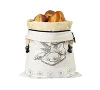 1-Pack Extra Large Beeswax Bread Bags with Zipper Seal - Reusable Bread Storage Bags for Sourdough & Artisan Loaves