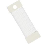 1 Pack Floristry Wire White Garden FloralWire 22 Gauge FloristsWire,FloralWire Christmas Wreath Wire,MossingWire Binding Wires Flexible PaddleWire for Xmas Wreath Makeing,Craft,Flower Arrangements