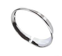 1 Pack Fog Light Trim Ring Front Left Driver Side Silver Plastic 51117405387 Compatible with for MINI Countryman 2017-2020 Car Exterior Repair