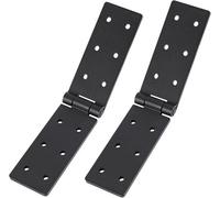 1 Pack Folding Door Hinges, Flap Hinge, Black Furniture Strip, For Tables, Garden Gates, Cabinet Doors