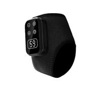 1 Pack Foot Massager with Heat - Cordless Heated Ankle Brace Wrap, 6 Heat & 5 Vibration Modes, Rechargeable Pain Relief for Women Men, Heel Sole Arch Circulation (Black)