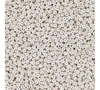 1 Pack Glass Seed Beads, 2mm Small Glass Seed Beads for Bracelets, Crafting, Keychain, About 1800Pcs, Silver