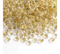 1 Pack Gold Resin Rhinestones Glitter Flat Back Gems Crystal Rhinestones Gems for Nails Face Clothes Craft Decoration 5mm, 3000PCS