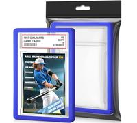 1 Pack Graded Card Slab with PSA Slab Bumper Set, Hard TPU PSA Slab Bumper Protector Guard Graded Card Slab Protectors with Label Position for Game Cards, Sports Cards, Trading Cards