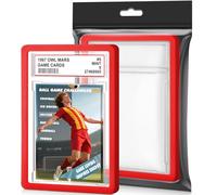 1 Pack Graded Card Slab with PSA Slab Bumper Set, Hard TPU PSA Slab Bumper Protector Guard Graded Card Slab Protectors with Label Position for Game Cards, Sports Cards, Trading Cards