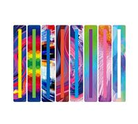 1 Pack Guided Reading Strips Highlight Strips Dyslexia Tools Colored Overlay Highlight Bookmarks for Kids Student Guided Reading Colored Overlay Bookmarks Tracking