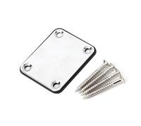 1 Pack Guitar Metal Neck Plates with Screws for Electric Guitars, Box Parts Repair Replacements the Electric
