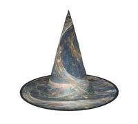 1-Pack Halloween Witch Hat Christmas Santa Hats Premium Oxford Fabric Adjustable Soft & Comfortable for Parties Carnivals Cosplay and Holiday Events 13" High Lightweight Easy to Carry