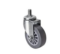 1 Pack Heavy-Duty Polyurethane Caster Wheels - No Noise Industrial Furniture Castors with Brake 1.5-2.5 Inch Diameter Strong Load Capacity for Smooth Mobility