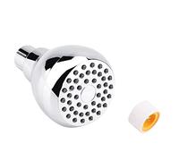 1 Pack High Pressure Shower Head, G1/2 Fitting Universal Shower Head with Adjustable Metal Swivel Ball Fixed Chrome Showerheads, 2.0 GPM