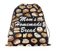 1 PACK Homemade Beeswax Bread Bag Bakery Owner Gift Baker Mom Bread Storage Bags Sourdough Lover Gift Baker Gifts (Mom's Homemade Bread Bag)