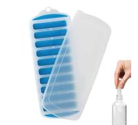 1 Pack Ice Cube Tray,Narrow Water Bottle Ice Stick Tray with Lid,Bottom Silicone Ice Trays for Sports Drinks and Water Bottles Whikskey Cocktails(Random Color)